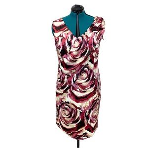 Cenia Dress Magenta Print Sleeveless 18W
